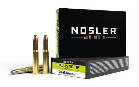 Nosler 40065 Ballistic Tip 30-30 Win 150 gr Round Nose Ballistic Tip 20 Per Box/ 10 Case