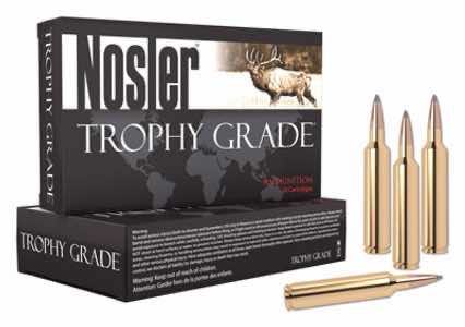 Nosler 60110 Trophy Grade Long-Range 26 Nosler 129 gr Nosler Spitzer AccuBond Long Range 20 Per Box/ 10 Case