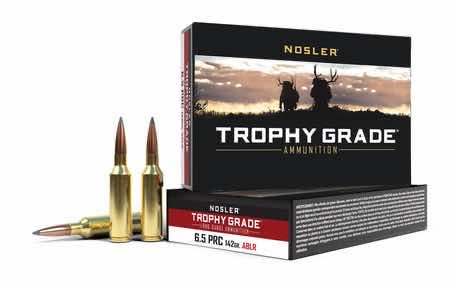 Nosler 61232 Trophy Grade Long-Range 6.5PRC 142gr Nosler Spitzer AccuBond Long Range 20 Per Box/10 Case
