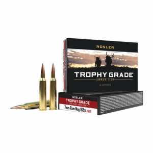 Nosler 60108 Trophy Grade Long-Range 7mm Rem Mag 168 gr Nosler Spitzer AccuBond Long Range 20 Per Box/ 10 Case