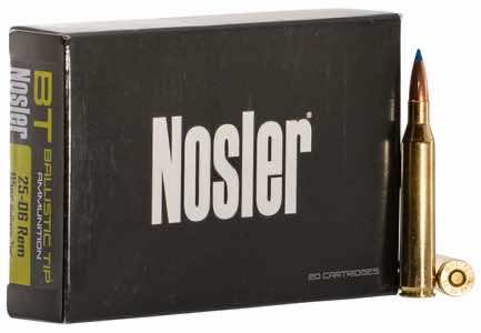 Nosler 40071 Ballistic Tip 25-06 Rem 115 gr Spitzer Ballistic Tip 20 Per Box/ 10 Case