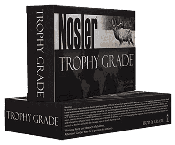 Nosler 60082 Trophy Grade 338 Win Mag 250 gr Nosler Spitzer Partition 20 Per Box/ 10 Case