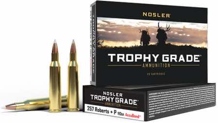 Nosler 60010 Trophy Grade 257 Roberts 110 gr Nosler AccuBond 20 Per Box/ 10 Case