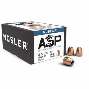 Nosler 44847 Custom Competition 45 Cal .451 185 gr Jacketed Hollow Point/ 250 Per Box
