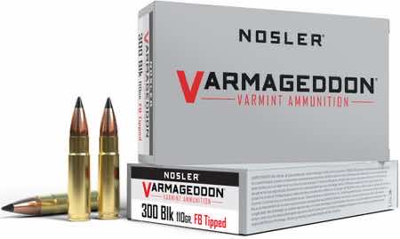 Nosler 40127 Varmageddon 300 Blackout 110 gr Flat Base Tipped 20 Per Box/ 20 Case