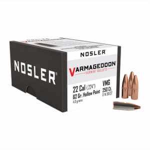 Nosler 60130 Match Grade RDF 223 Rem 70 gr RDF Hollow Point Boat Tail 20 Per Box/ 40 Case