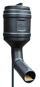On Time 71800 T-Post Gravity Feeder Black UV Resistant Polyethylene with 80 lbs Capacity, Multi Mounting Options, Includes Mounting Bracket