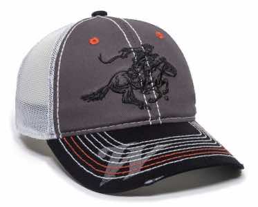 Outdoor Cap WIN35B Winchester Cap Cotton Twill Black/Charcoal/White Unstructured OSFA