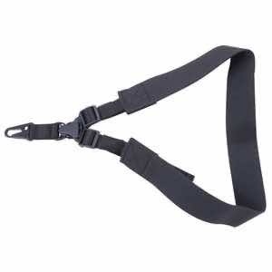 Outdoor Connection SPT128200 A-Tac Sling made of Black Elastic Webbing with H-K Type Hook, Rapid Attach Release & Single-Point Design for Rifle/Shotgun