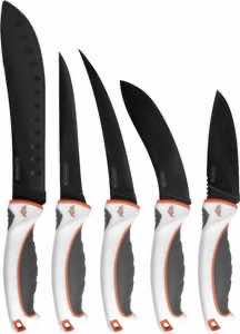 Outdoor Edge EM1 Ergo Max Processing Kit 5Cr13MoV Black Titanium Blade 5 Piece