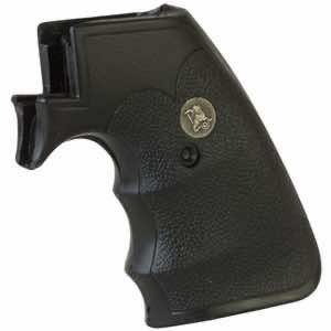 Pachmayr 05134 Decelerator Grip Checkered Black Rubber with Finger Grooves for Ruger Super Blackhawk