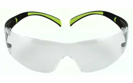 Peltor SF400PC8 Sport SecureFit 400 Adult Wraparound Clear Lens Polycarbonate Black Frame