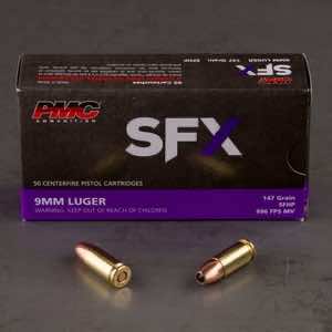 PMC PMC SFX 9mm Luger Handgun Ammo - 147 Grain | SFHP | 50rd Box