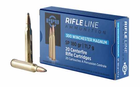 PPU PP3003 Standard Rifle 300 Win Mag 180 gr Soft Point 20 Per Box/ 10 Case