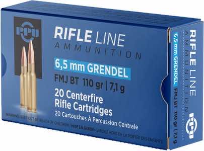 PPU PP6GH Standard Rifle 6.5 Grendel 120 gr Hollow Point Boat Tail 20 Per Box/ 25 Case