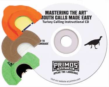 Primos PS1243 Mastering the Art Call Pack Diaphragm Call Attracts Turkeys Multi Color Blister Pack