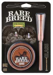 Primos PS2903 Rare Breed Friction Call Attracts Turkeys Natural Glass/Wood