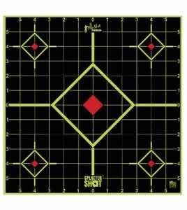 Pro-Shot 1775SI5PK SplatterShot Long Range Sight-In Black/Green Self-Adhesive Paper Impact Enhancement Bright Green Diamond 5 Pack