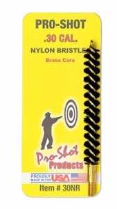 Pro-Shot 30NR Bore Brush .30/ 7.62mm Cal Rifle #8-32 Thread Nylon Bristles Brass Core