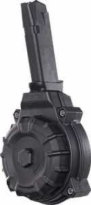 ProMag DRMA20 Standard 50rd Drum 9mm Luger Compatible w/Glock 43X/48 Black DuPont Zytel Polymer