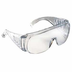 Radians CV0010 Coveralls Shooting Glasses Adult Clear Lens Polycarbonate Clear Frame