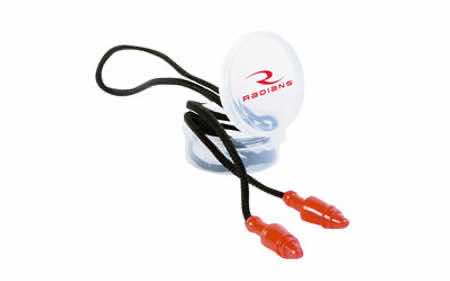 Radians JP3150HC SnugPlugs 28 dB Behind The Neck Red/Black Adult 1 Pair