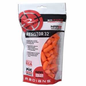 Radians FR70BG50 Resistor Earplugs Foam 32 dB In The Ear Orange Adult 50 Pair