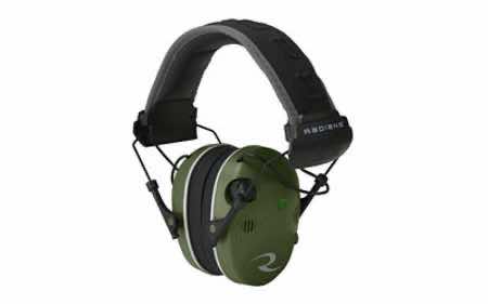 Radians R3400EQCS R-3400 Quad Mic Electronic Muff 24 dB Over the Head OD Green/Black Adult 1 Pair