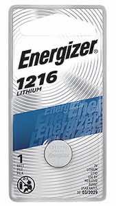 Energizer 46730071 1216 Battery Lithium Coin 3.0 Volt, Qty (72) Single Pack