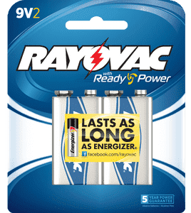 Rayovac A16042J 9V 9V Alkaline 565 mAh 2 Pack