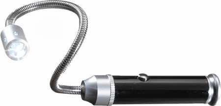 Real Avid AVBR101B Bore Light Magnetic 15,000 Candlepower LED Aluminum Black w/Silver Accents LR44