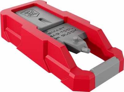 Real Avid AVGLOCKMT Smart Mag Tool Compatible w/Glock, Gray/Red Plastic