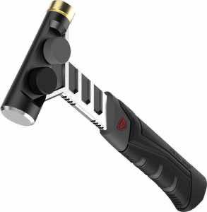 Real Avid AVARMHAM Armorer's Hammer Black/Stainless, Features Magnetic Pin Starter & Interchangeable Heads, Includes Roll-Pin Punch Starter