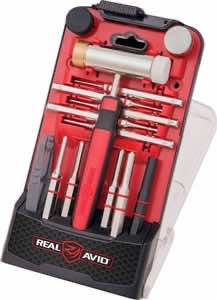 Real Avid AVHPS-RP Accu-Punch Hammer & Roll Pin Punch Set Black/Red Steel Rubber Handle