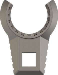 Real Avid AVMFDRBNW Master -Fit Delta Ring Barrel Nut Wrench Titanium/Stainless Steel for AR-Platform