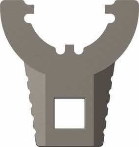 Real Avid AVMFTCNW Master -Fit Thin Castle Nut Wrench Titanium/Stainless Steel for AR-Platform