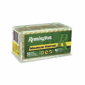 Remington Ammunition 20025 Magnum Rimfire 17 HMR 20 gr Jacketed Soft Point 50 Per Box/ 40 Case