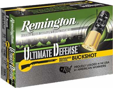 Remington Ammunition 20681 Ultimate Defense Buckshot 20 Gauge 2.75