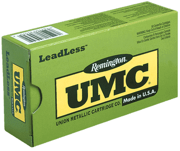 Remington Ammunition 23791 UMC Leadless 40 S&W 180 gr Flat Nose Enclosed Base 50 Per Box/ 10 Case
