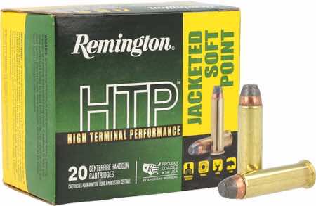 Remington Ammunition 22233 HTP 357 Mag 158 gr Jacketed Soft Point 20 Per Box/ 25 Case