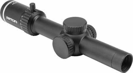 Riton Optics 3T18ASIBLK2 3 Tactix Black 1-8x24mm 30mm Tube Illuminated OT Reticle