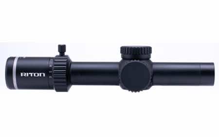 Riton Optics 5T110LFI23 5 Tactix Black 1-10x24mm 30mm Tube Illuminated 3OT Reticle