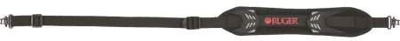 Ruger 27834 Mesa Sling Adjustable Length Black with Red Ruger Logo Neoprene with 500 lbs Tested Swivels
