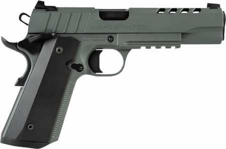 Tisas 10100512 1911 Night Stalker Full Size 45 ACP 8+1 5