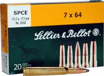 Sellier & Bellot SB7A Rifle 7mm Rem Mag 173 gr Soft Point Cut Through Edge 20 Per Box/ 20 Case