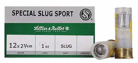 Sellier & Bellot SB12SLUG Shotgun 12 Gauge 2.75
