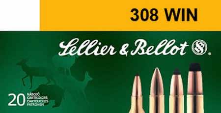 Sellier & Bellot SB308B Rifle 308 Win 180 gr Full Metal Jacket 20 Per Box/ 25 Case