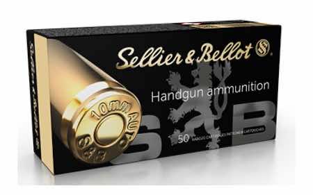Sellier & Bellot SB10B Handgun 10mmAuto 180gr Jacketed Hollow Point 50 Per Box/20 Case