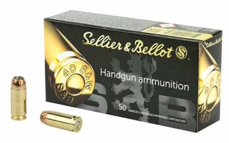 Sellier & Bellot SB40C Handgun 40S&W 180gr Jacketed Hollow Point 50 Per Box/20 Case