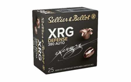 Sellier & Bellot SB380XA XRG Defense 380 ACP/9mm Browning Court 77 gr Solid Copper Hollow Point 25 Per Box/40 Cs